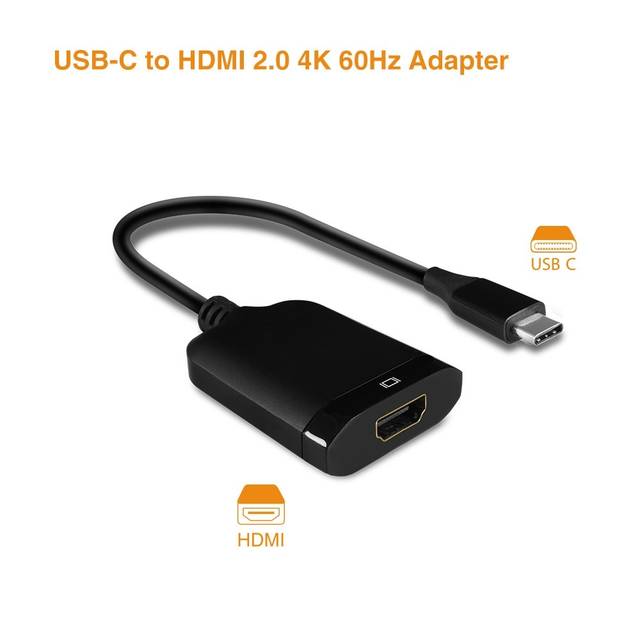 Vantec CB-CU300HD20 VLink USB C To HDMI 2.0 4K@60Hz Active Adapter | CB-CU300HD20