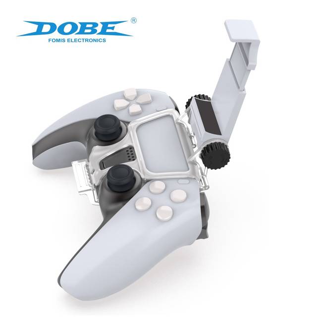 DOBE TP5-0527B PS5 Controller Mobile Gaming Clip for Playstation 5 Dualsense Controller Remote Play Mobile Phone Holder Clamp Adjustable Phone Mount Clip | TP5-0527B