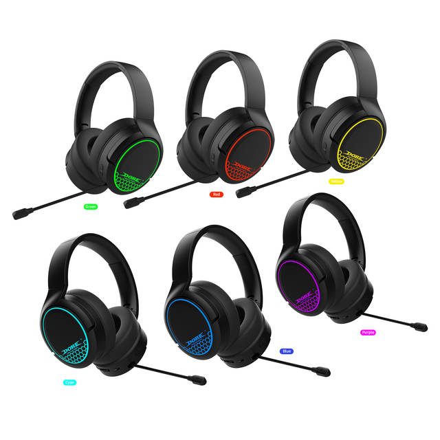 DOBE TP5-35110 RGB Gaming Wireless Headset Bluetooth/2.4G Dual Mode For PS5/PS4/Switch/PC/Phone | TP5-35110