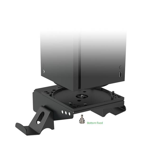 DOBE TYX-3602 Xbox Series X Wall Mount Kit, Rotated Wall Bracket for Xbox Series X with Controller and Headset Holder | TYX-3602