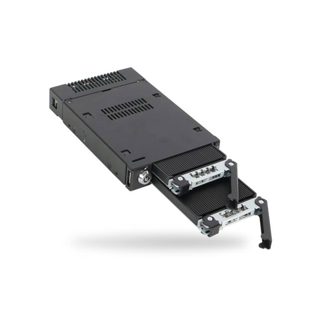 ICY DOCK ToughArmor MB834M2K-B 2 x M.2 PCIe NVMe SSD Mobile Rack for External 3.5 Drive Bay | MB834M2K-B