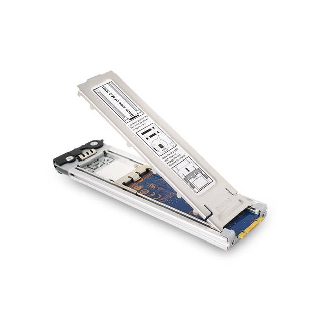 ICY DOCK ToughArmor MB840M2P-B M.2 NVMe SSD to PCIe 3.0 x4 Removable SSD Mobile Rack for PCIe Expansion Slot (Black & Silver) | MB840M2P-B