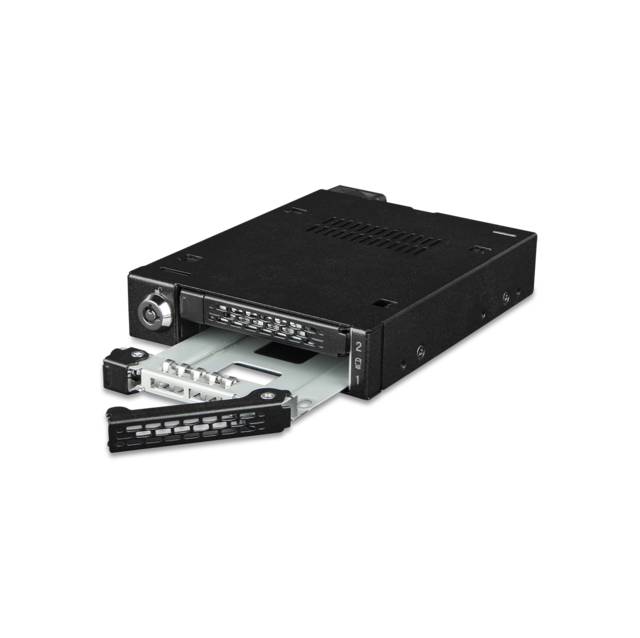 ICYDOCK ToughArmor MB092VK-B 2 Bay 2.5 inch U.2/U.3 NVMe SSD PCIe 4.0 Mobile Rack Enclosure for External 3.5 inch Drive Bay | MB092VK-B