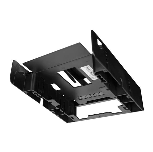 ICY DOCK FLEX-FIT Trio MB343SP Dual 2.5 inch HDD/SSD & One 3.5 inch HDD/Device Front Bay to External 5.25 inch Bay Converter/ Mounting Kit (Black) | MB343SP