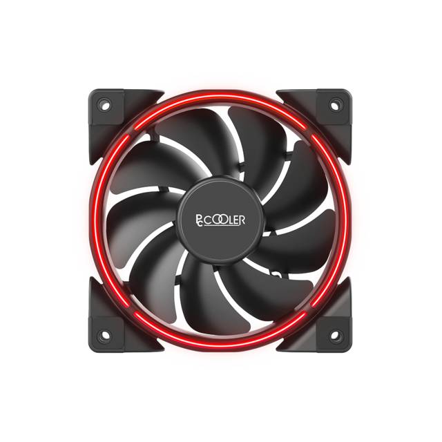 PCCOOLER CORONA RED Hydraulic Bearing 120 mm Case Fan | CORONA RED