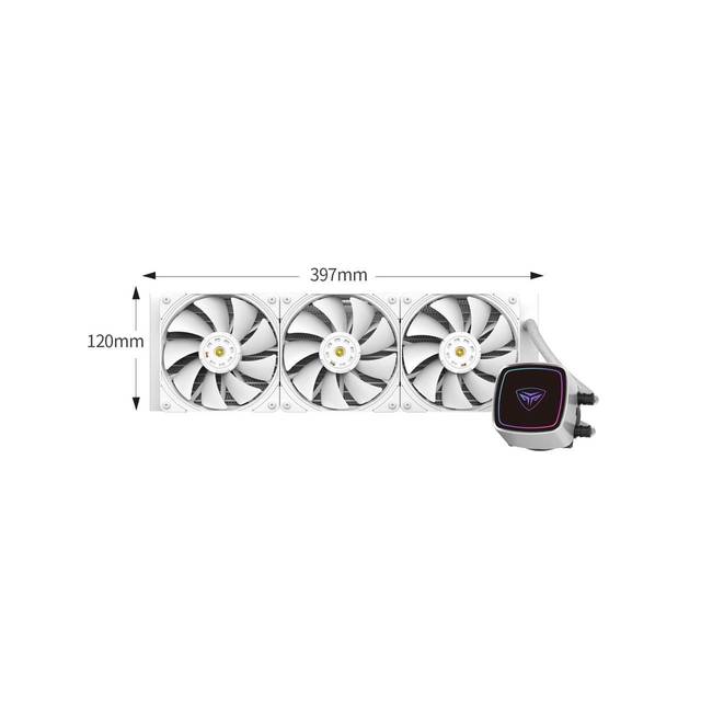 PCCOOLER DE360-WHAWXX-GL Powerful Dual-Pump AIO Liquid CPU Cooler, support Intel LGA 115X/1200/1700/20XX AMD AM3/AM4/AM5 | DE360-WHAWXX-GL