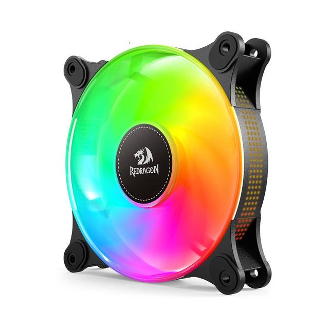 REDRAGON GC-F013 X 3 CPU Fan 120mm ARGB Case Cooler Fan, 4pin PWM Silent Computer with S-FDB Bearing Included, up to 1550RPM Cooling Fan(3 Quantities) | GC-F013