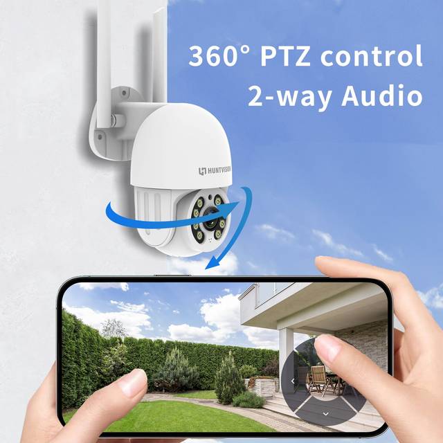 HuntVision E3-E3Z 3 MP full HD intelligent camera, Smart human detection and video, All-around 24h to protect your family | E3-E3Z