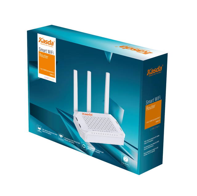 Kasda KW6512 AC750 Dual-band OpenWRT WiFi Router w/ 3x External 5dBi Antennas | KW6512