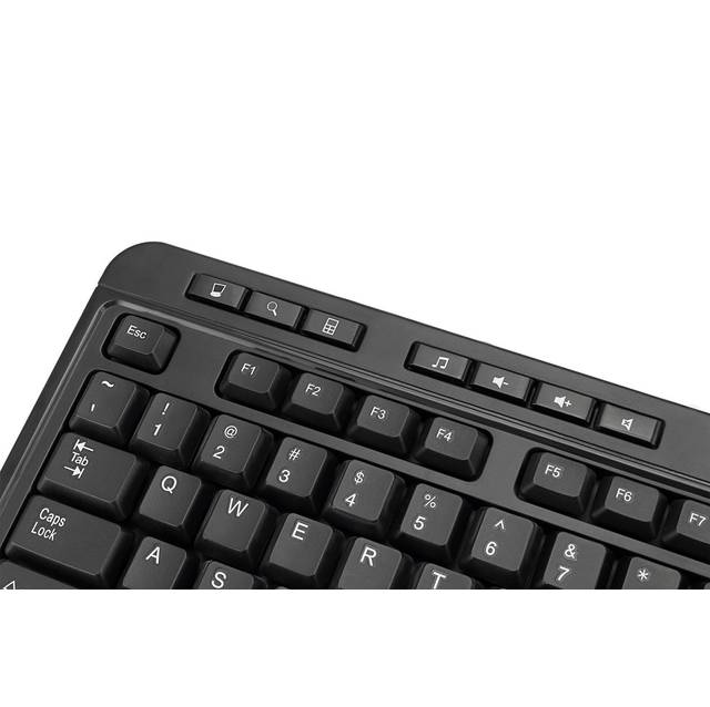 ADESSO WKB-1320CB Antimicrobial Wireless Desktop Keyboard and Mouse | WKB-1320CB