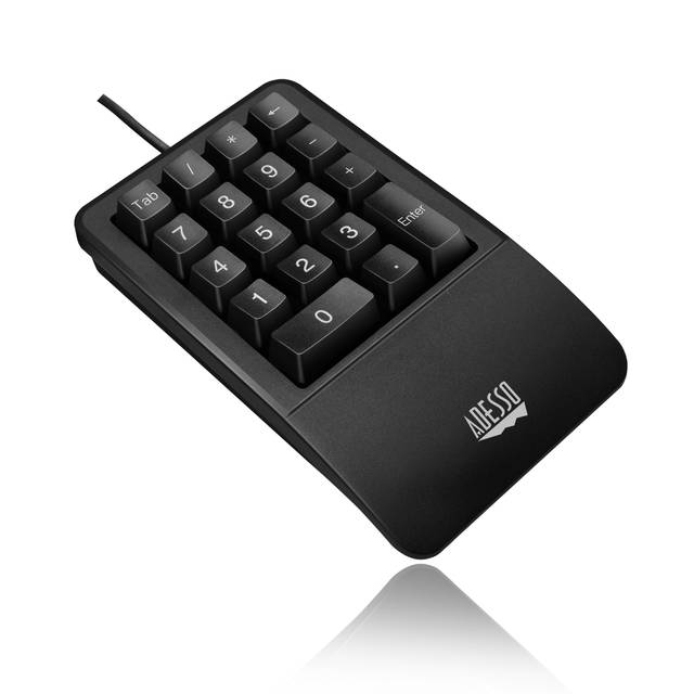 ADESSO AKB-618UB Antimicrobial Waterproof Numeric Keypad with Wrist Rest Support | AKB-618UB