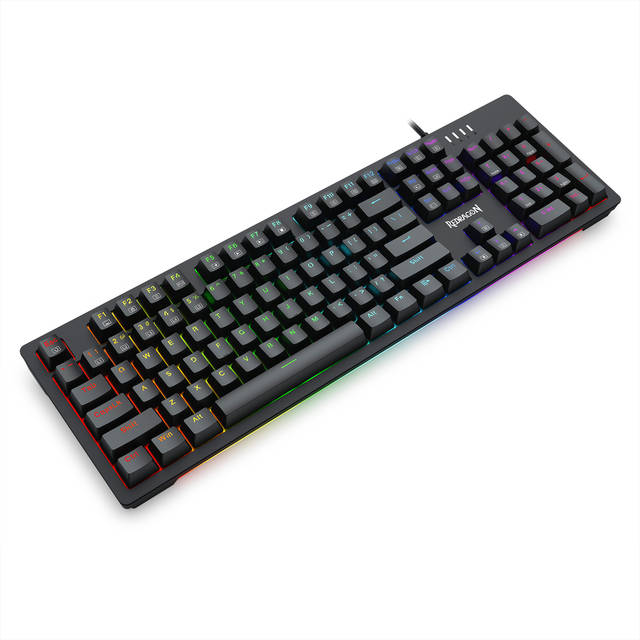 Redragon K679 RGB Gaming Keyboard, 104 Keys wired Mechanical Keyboard d Absorbing Foams, Upgraded Hot-swappable Socket, full Color Keycaps, blue Switch | K679