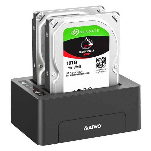 MAIWO K3082 2 Bays Docking Station / Duplicator for 2.5 inch/3.5 inch SATA HDD/SSD | K3082