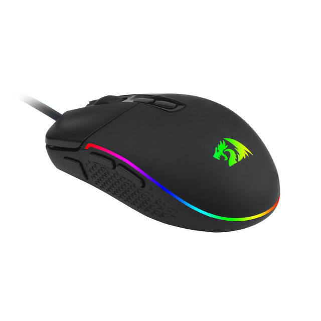 Redragon M719 RGB INVADER Wired Optical Gaming Mouse, 7 Programmable Buttons, RGB Backlit, 10,000 DPI, Ergonomic PC Computer Gaming Mice with Fire Button | M719 RGB