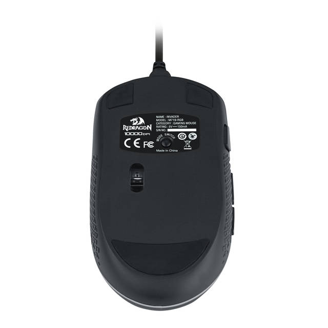 Redragon M719 RGB INVADER Wired Optical Gaming Mouse, 7 Programmable Buttons, RGB Backlit, 10,000 DPI, Ergonomic PC Computer Gaming Mice with Fire Button | M719 RGB