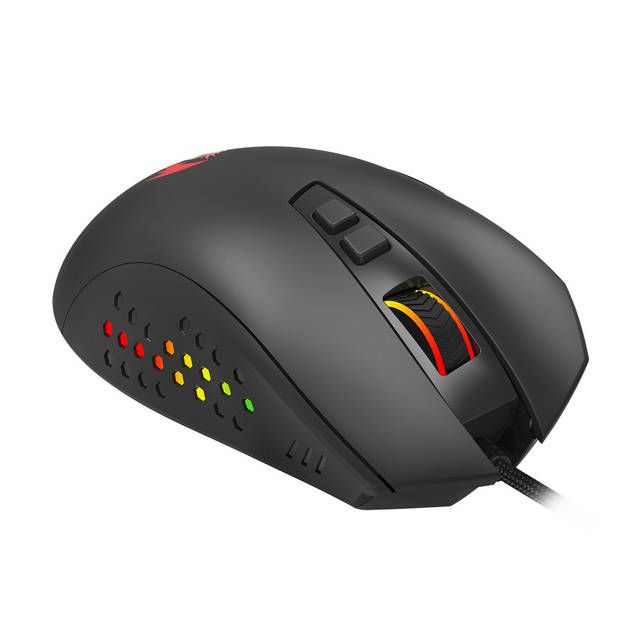 REDRAGON Roadmaster M723 gaming mouse,7 buttons programmable buttons& 5 Backlit Modes, max 12400DPI,180CM high-speed USB braided cable.  | M723