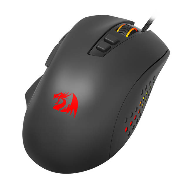 REDRAGON Roadmaster M723 gaming mouse,7 buttons programmable buttons& 5 Backlit Modes, max 12400DPI,180CM high-speed USB braided cable.  | M723