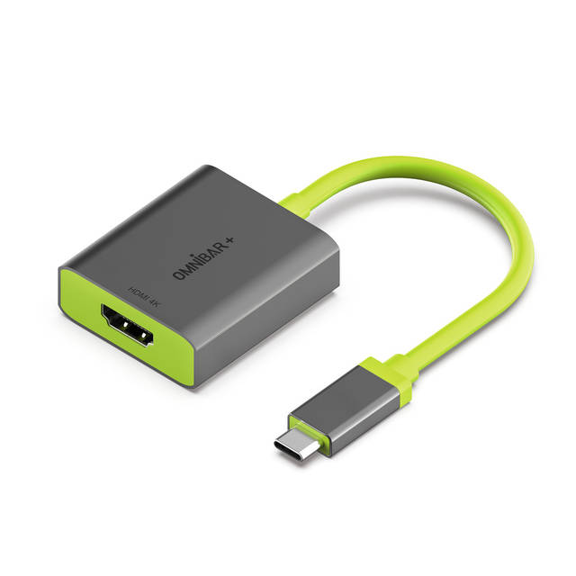 OMNIBAR+ OMNIBARPLUS USB C Hub - 4K 60Hz HDMI, USB-C 5Gbps, 60W PD with USB-C 5Gbps, for MacBook, XPS, Surface Pro | OMN-HUB003 O16-000013