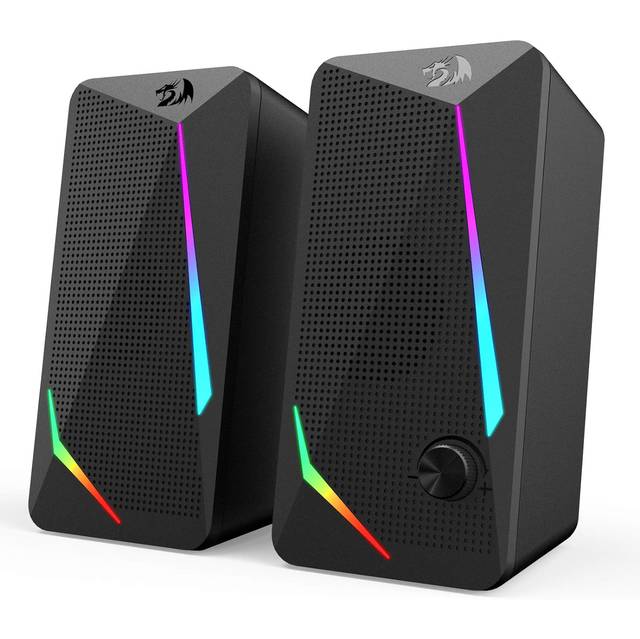 Redragon GS510 Waltz Gaming Speaker 2.0 Channel PC Computer Stereo Speaker with 4 Colorful LED Backlight Modes | GS510