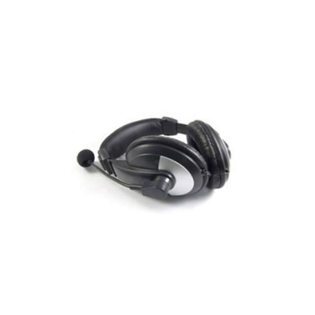 iMicro IM750BM Wired 3.5mm Leather Headset w/ Microphone | IM750BM