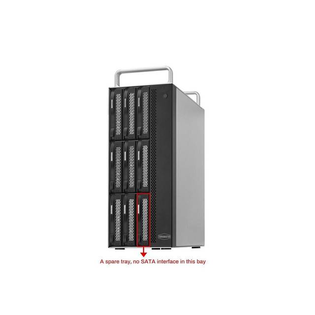 TerraMaster D8-332 Thunderbolt 3 Storage Most Compact Professional-Grade 8-Bay Tower Thunderbolt3 Hardware RAID Enclosure Support RAID 0/1/5/10/JBOD External Hard Drive RAID Storage (Diskless) | D8-332