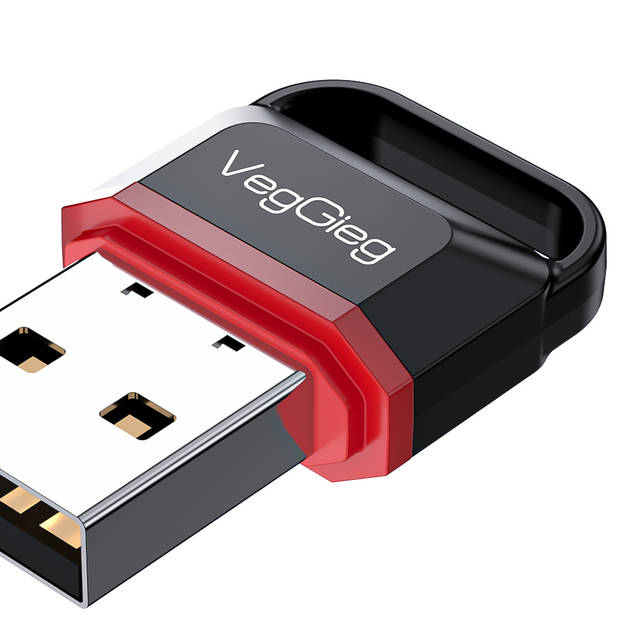 VegGieg V-UB502 USB Bluetooth 5.0 Adapter for Desktop PC, Mini Bluetooth Dongle Receiver & Transmitter for Laptop Computer Support Headphones Keyboard Mouse Speakers Printer Windows 11/10/8.1 | V-UB502